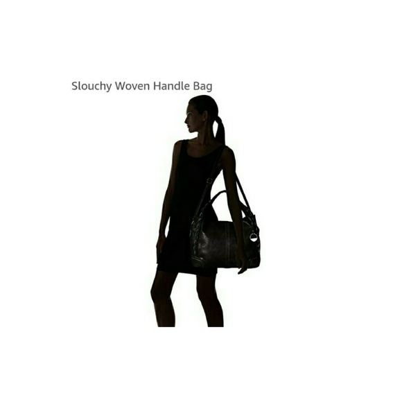 MG Collection Slouchy Woven Handle Bag - Picture 6 of 7